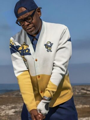 Clubhouse Golf Malbon Cardigan in Fleece