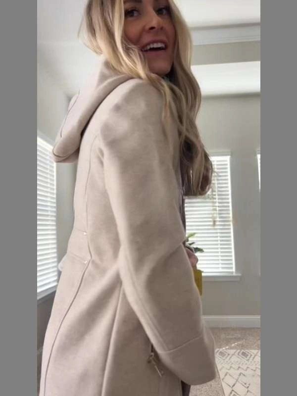 Costco Vince Camuto Wool Trench Coat Beige