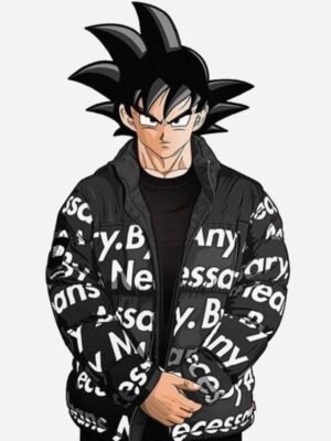 DBZ Goku Drip Puffer Jacket