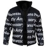 DBZ Goku Drip Puffer Jacket Black