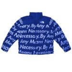 DBZ Goku Drip Puffer Jacket Blue