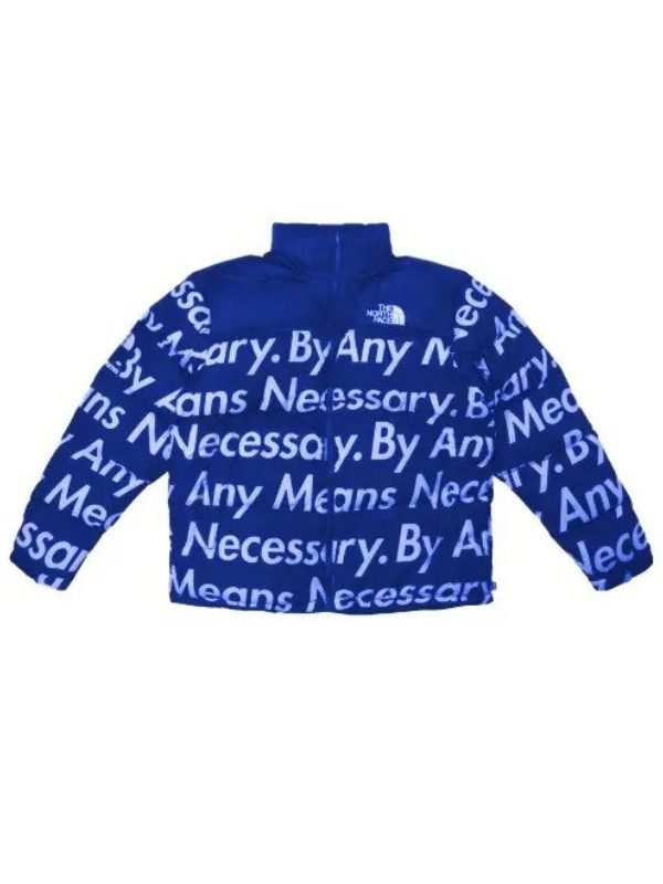 DBZ Goku Drip Puffer Jacket Blue