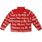 DBZ Goku Drip Puffer Jacket Red