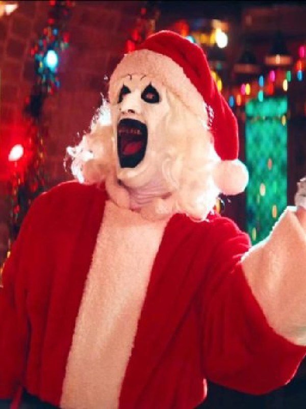 David Howard Thornton Movie Terrifier 3 Art The Clown Red Santa Costume Suit