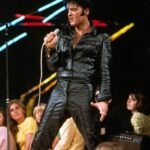 Elvis Presley Leather Suit in Black