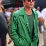 F1 Brad Pitt Green Cotton Jacket