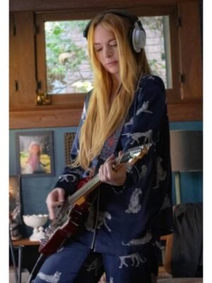 Freakier Friday 2025 Lindsay Lohan Panther Pajamas in Navy
