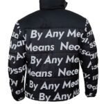 Goku Drip Puffer Jacket Black