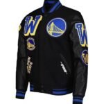 Golden State Warriors Black Mash Up Capsule Varsity Jacket