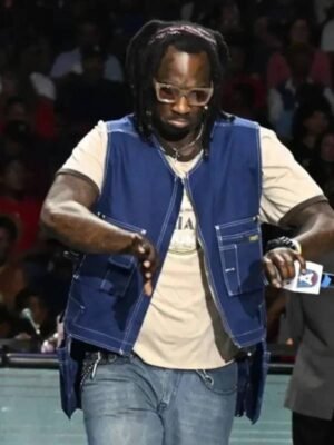 Halftime Performance 2025 Mykko Montana Blue Vest