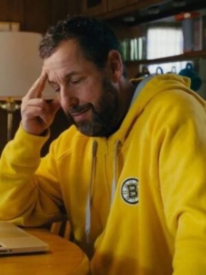 Happy Gilmore 2 Adam Sandler Boston Hoodie in Yellow