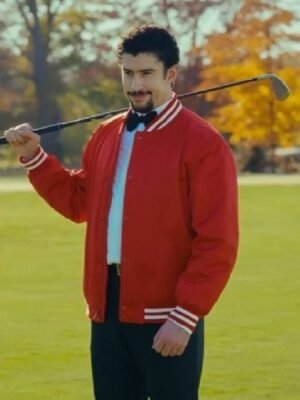 Happy Gilmore 2 Bad Bunny Bomber Jacket in Red