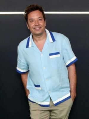 Happy Gilmore 2 World Premiere Jimmy Fallon Blue Shirt