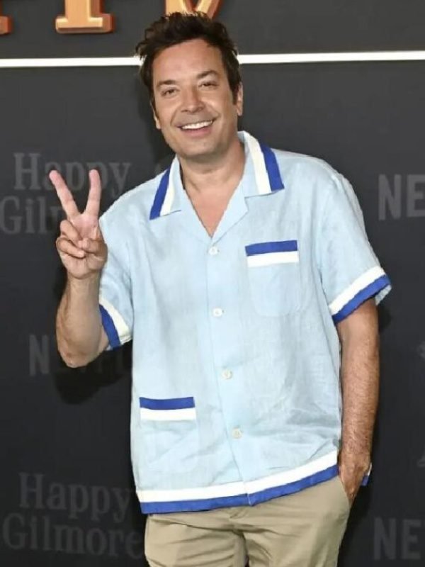 Happy Gilmore 2025 World Premiere Jimmy Fallon Blue Shirt