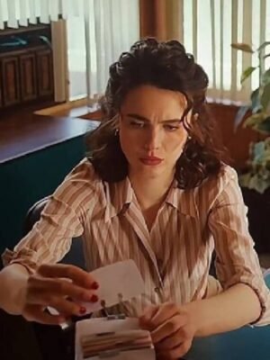 Honey Don’t! 2025 Margaret Qualley Striped Shirt