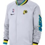 Indiana Pacers 2024_25 Showtime Performance White Jacket