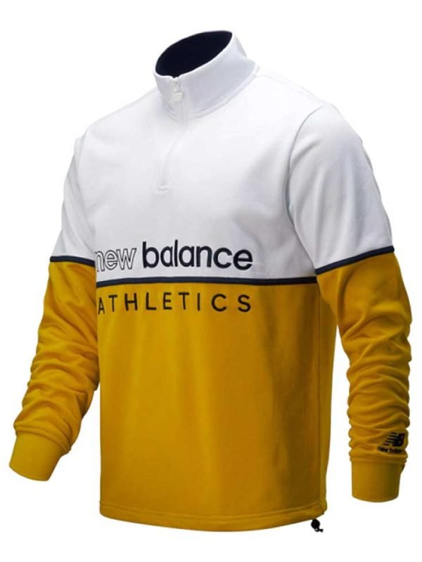 Jack Harlow Tyler Herro New Balance Half-zip Sweatshirt yellow and White