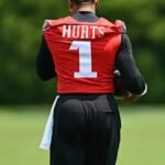Jalen Hurts Eagles 1 OTA Jersey