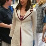 Jennifer Garner Polka Dot Coat