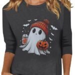 Jersey Shore Family Vacation S8 Deena Nicole Cortese Ghost Sweatshirt Grey