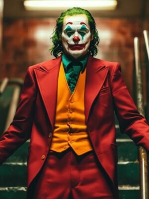 Joaquin Phoenix Red Suit