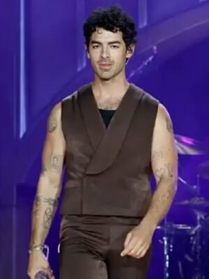 Joe Jonas Hometown Tour 2025 Vest in Brown