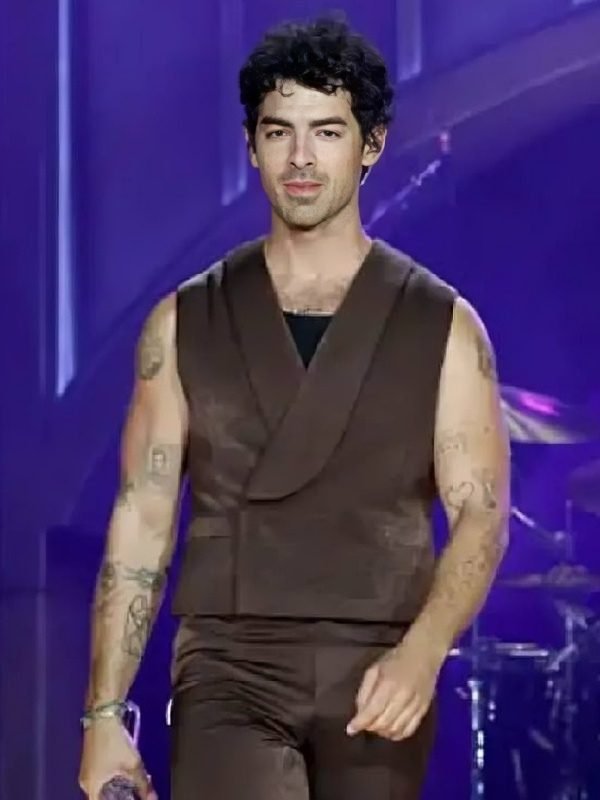 Joe Jonas Hometown Tour 2025 Vest in Brown