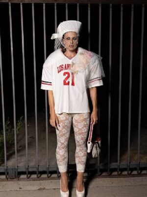 Julia Fox LA White Oversized Jersey