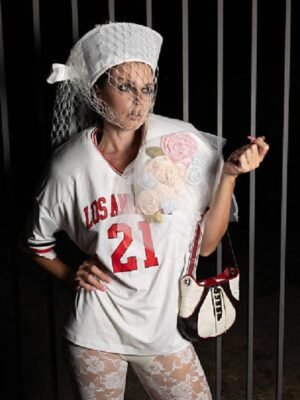 Julia Fox LA White Oversized Jersey