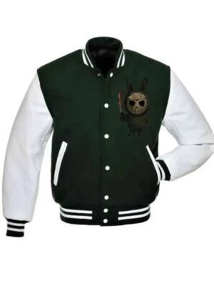 Labubu Jason Green & White Varsity Jacket