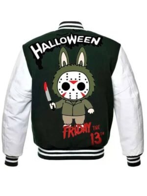 Labubu Jason Green & White Varsity Jacket