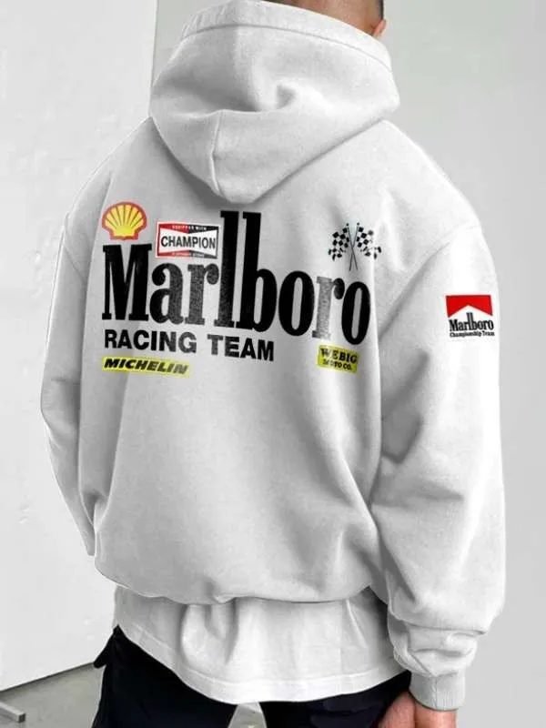Marlboro Racing Hoodie Grey