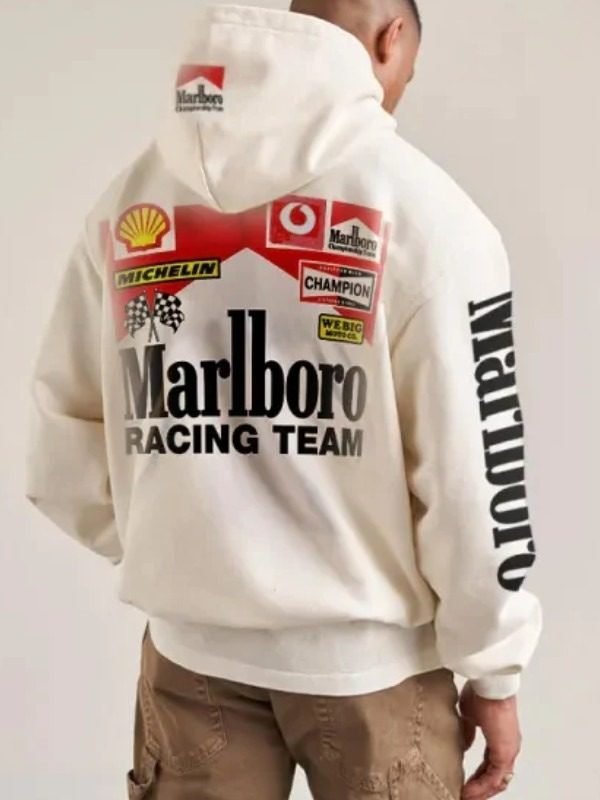 Marlboro Racing Hoodie White
