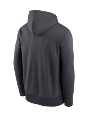 Miami Dolphins Anthracite Toss Sweep Performance Hoodie