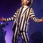 Michael Keaton Beetlejuice Beetlejuice Striped Suit