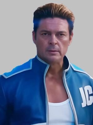 Mortal Kombat 2 Karl Urban JC Blue Leather Jacket