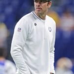 NFL Preseason 2025 Shane Steichen Colts White Half-zip Sweatshirt