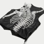 NYC Godspeed ROD Skeleton Leather Vest - Black