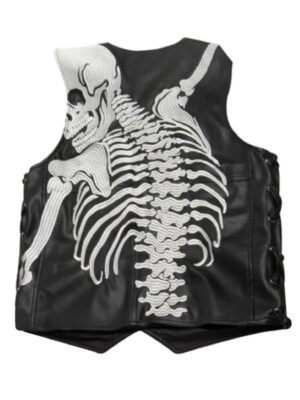 NYC Godspeed Rod Black Leather Vest