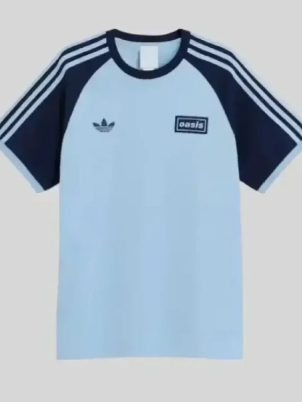 Oasis Tour 3 Stripes T-Shirt Blue