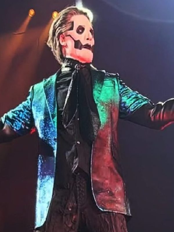 Papa Emeritus Ghost Blue Sequin Blazer
