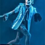 Papa Emeritus Ghost Sequin Blazer Blue