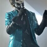 Papa Emeritus Ghost Sequin Blue Blazer