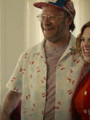 Platonic Seth Rogen Penguins Printed Shirt