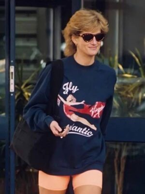 Princess Diana Fly Atlantic Navy Blue Sweatshirt