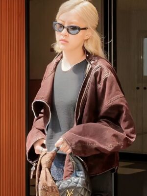 Rosé Milan 2025 Brown Denim Jacket