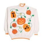 SNL 2025 Sarah Sherman Pumpkins Sweater White