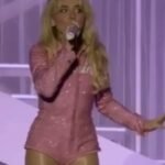 Sabrina Carpenter Lollapalooza Chicago Pink Bodysuit
