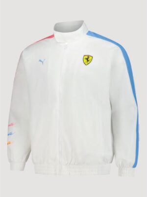 Scuderia Ferrari Miami GP T7 Track Jacket White