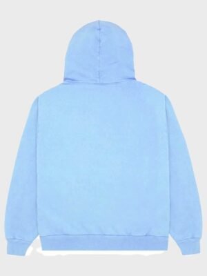 Sp5der Sky Blue Hoodie in Fleece